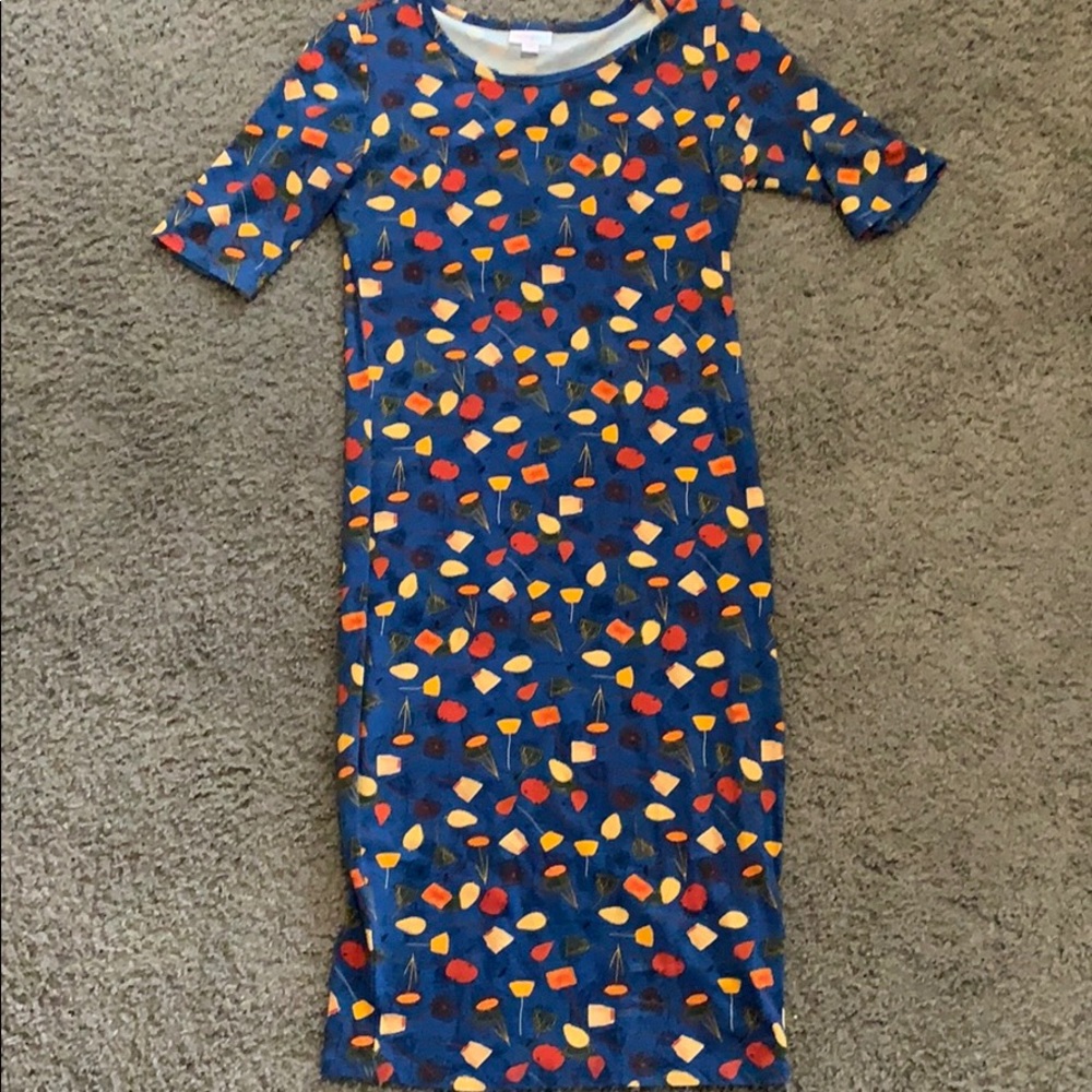 LuLaRoe Julia flower print dress